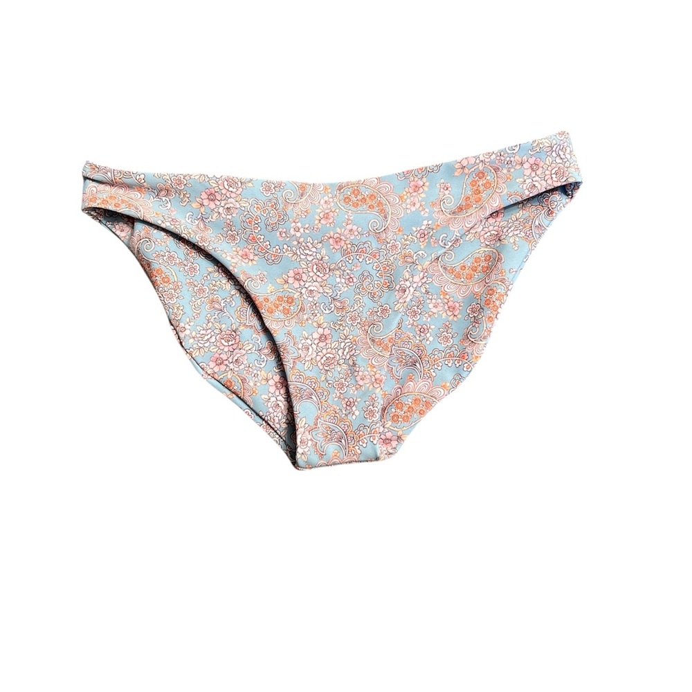 Floral Swim Bottoms - Blue and Pink. Mustique- Cheryl - XS